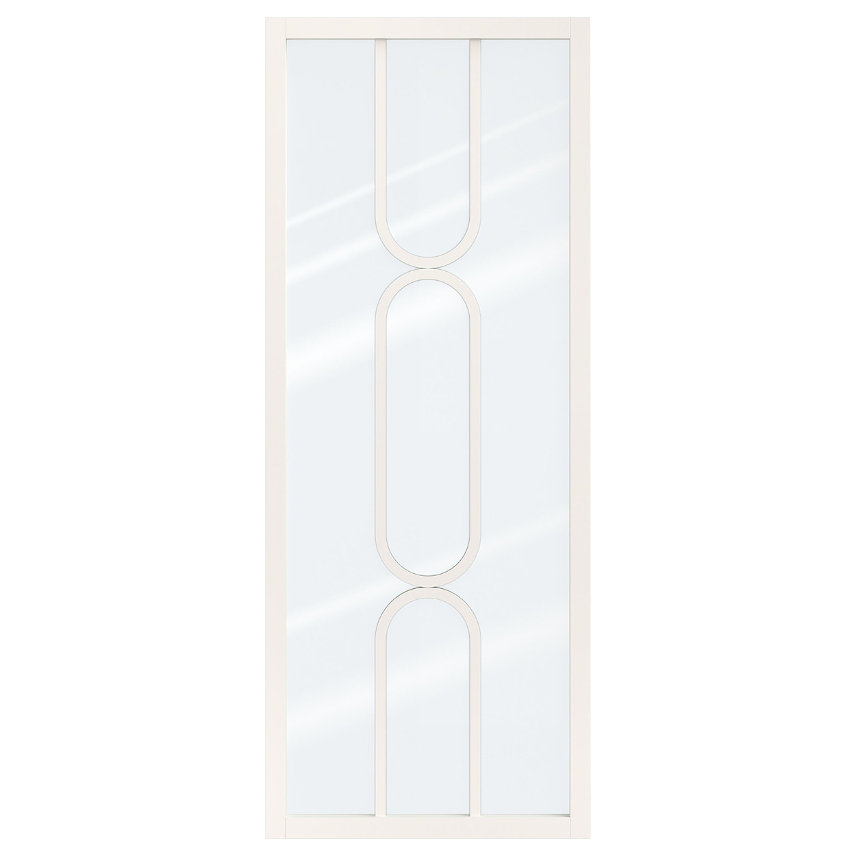 Binnendeur Skantrae SSL 14622 Blank Glas Wit Gelakt